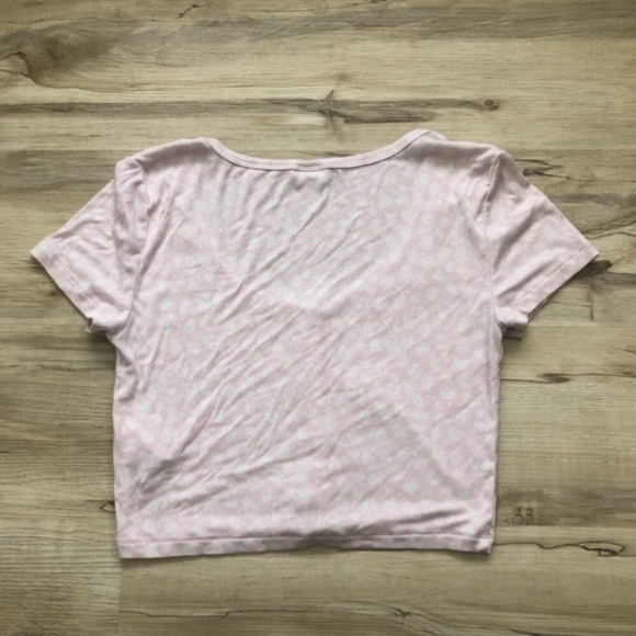 Sunday Best Light Pink Button-Up Crop Top - Picture 7 of 7